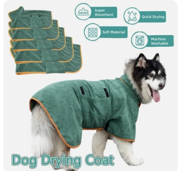 Microfibre Drying Coat XS - Style 1 Coffee